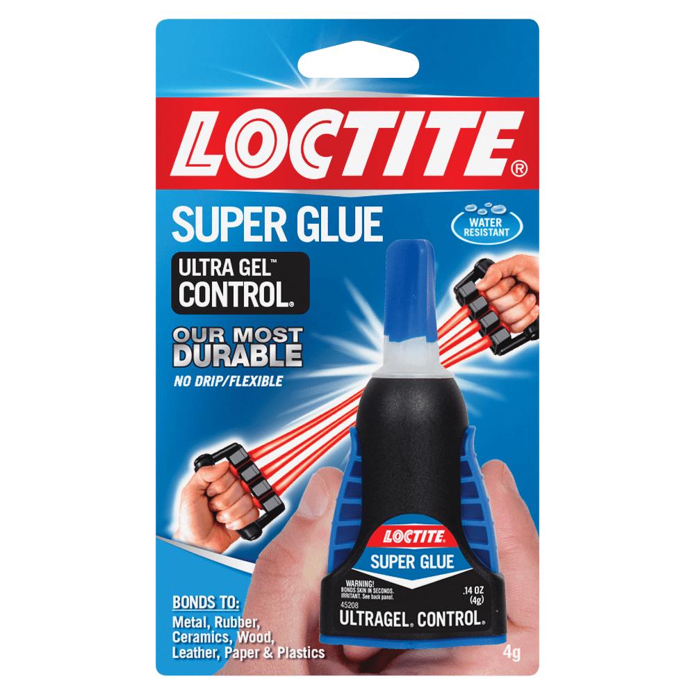 Ultra Gel Control Super Glue, 0.14 oz, Dries Clear